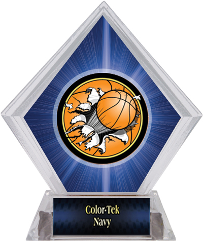 Bust-Out Basketball Blue Diamond Ice Trophy. Personalization is available on this item.