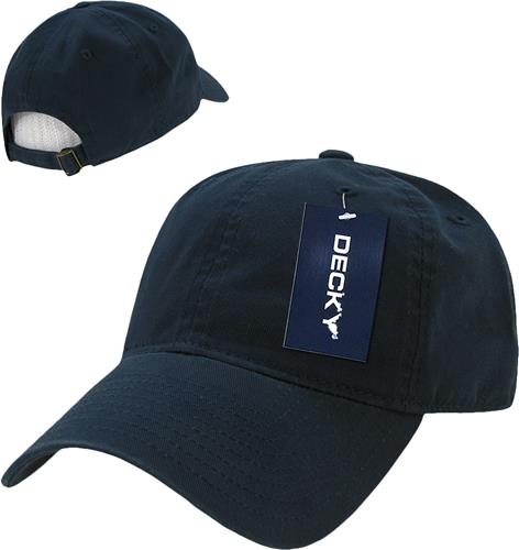 Decky Washed Cotton Polo Caps. Embroidery is available on this item.