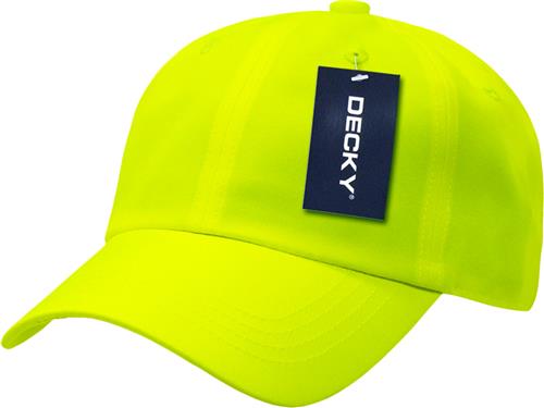 Decky 6-Panel Neon Caps. Embroidery is available on this item.