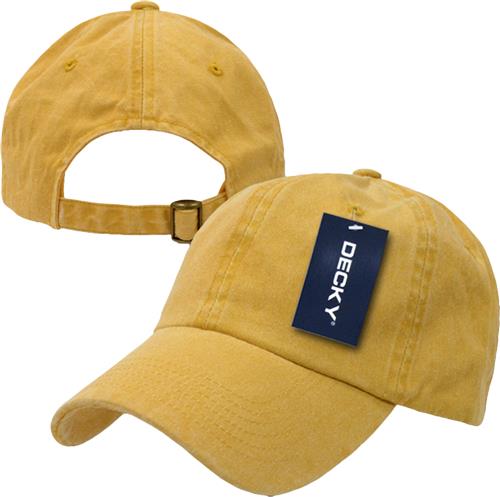 Decky Pigment Dyed Polo Caps. Embroidery is available on this item.
