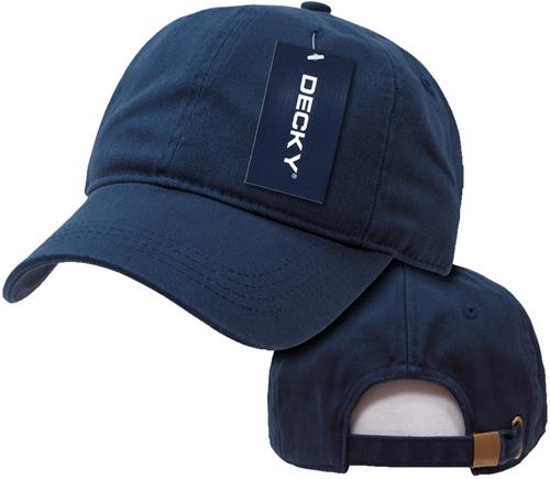 Decky Two Ply Washed Polo Caps. Embroidery is available on this item.
