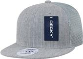 Decky Flat Bill 6-Panel Trucker Caps