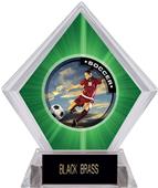 P.R. Female Soccer Green Diamond Ice Trophy P.R. Female Soccer Green Diamond Ice Trophy