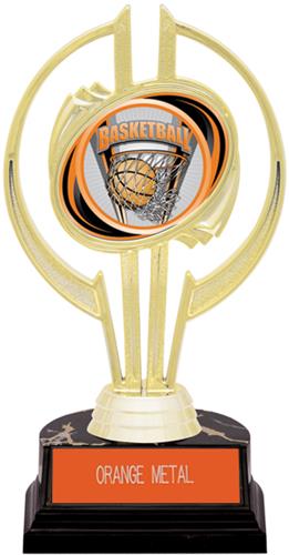 Gold Hurricane 7" ProSport Basketball Trophy. Engraving is available on this item.