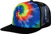 Decky Tie Dye Print Trucker Cap