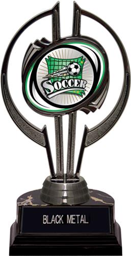Awards Black Hurricane 7" Xtreme Soccer Trophy. Engraving is available on this item.