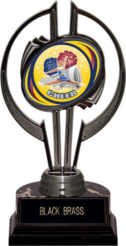Awards Black Hurricane 7" HD Cheer Trophy. Engraving is available on this item.
