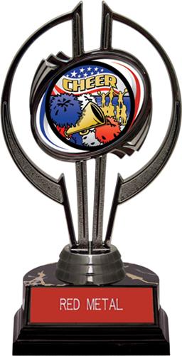 Black Hurricane 7" Americana Cheer Trophy. Engraving is available on this item.