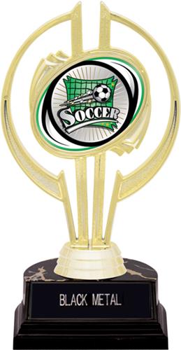 Awards Gold Hurricane 7" Xtreme Soccer Trophy. Engraving is available on this item.