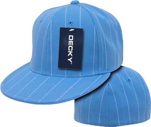 Decky Pin Striped 6-Panel Fitted Baseball Caps