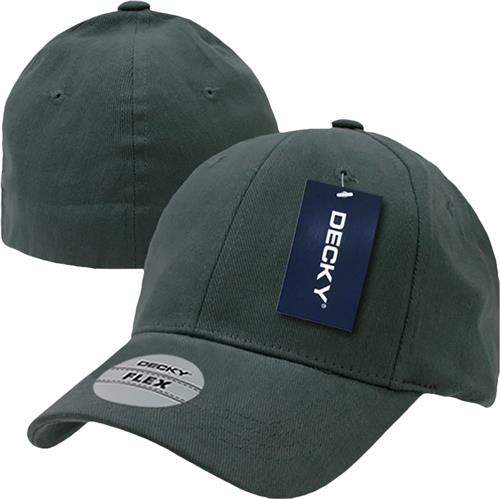 Decky 6-Panel Fitall Flex Baseball Caps. Embroidery is available on this item.