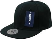 Decky Acrylic Flat Bill Flex 6-Panel Caps