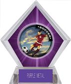 P.R. Female Soccer Purple Diamond Ice Trophy P.R. Female Soccer Purple Diamond Ice Trophy