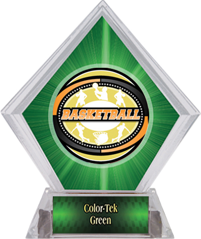 Award Classic Basketball Green Diamond Ice Trophy