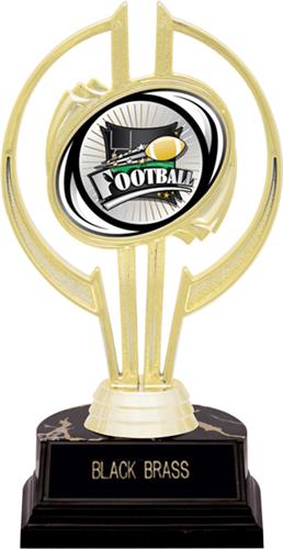 Awards Gold Hurricane 7" Xtreme Football Trophy. Engraving is available on this item.