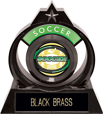 Hasty Awards Eclipse 6" Classic Soccer Trophy. Engraving is available on this item.