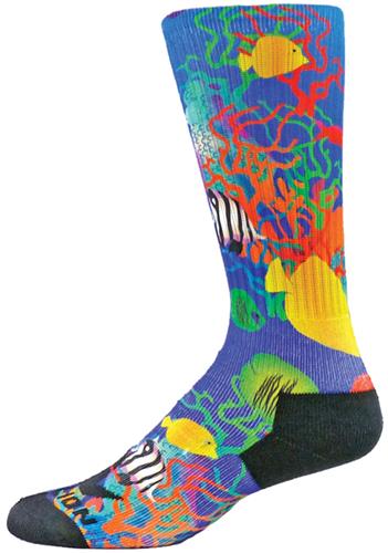 Red Lion Tropical Sublimated Crew Socks