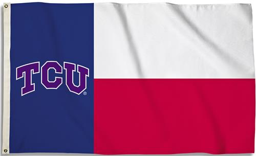 COLLEGIATE Texas Christian 3' x 5' Flag w/Grommets