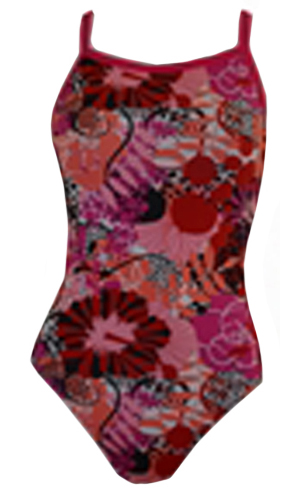 Adoretex Womens One Piece Hibiscus Swimwear