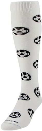TCK Krazisox Soccer Balls Over Calf Socks