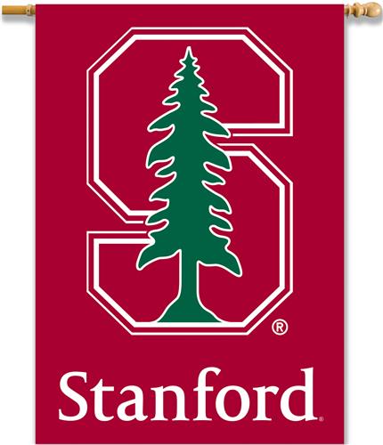 COLLEGIATE Stanford 2-Sided 28"x40" Banner w/Pole