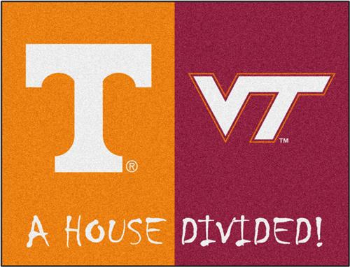 FanMats Tennessee/VirgininiaTech House Divided Mat