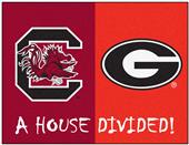 Fan Mats South Carolina/Georgia House Divided Mat