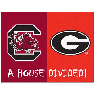 Fan Mats South Carolina/Georgia House Divided Mat
