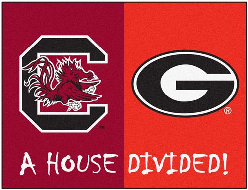 Fan Mats South Carolina/Georgia House Divided Mat