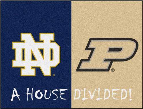 Fan Mats Notre Dame/Purdue House Divided Mat
