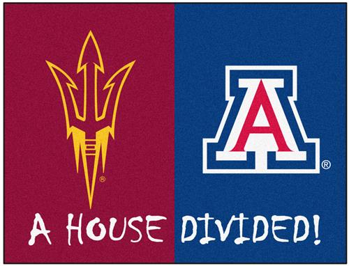 Fan Mats Arizona State/Arizona House Divided Mat