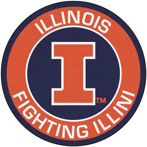 Fan Mats University of Illinois Roundel Mat