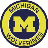 Fan Mats NCAA University of Michigan Roundel Mat