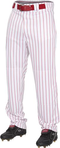 Rawlings Semi-Relaxed Fit Pin Stipe Baseball Pants. Braiding is available on this item.