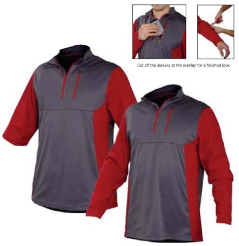 Rawlings Baseball 1/4 Zip Fleece Pullover. Decorated in seven days or less.
