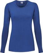 Cherokee Womens Long Sleeve Knit Scrub Tee
