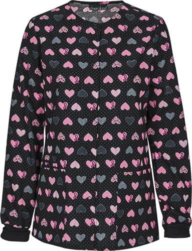 Cherokee Breast Cancer Caring Is Loving Jacket. Embroidery is available on this item.