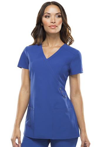 Dickies Womens Xtreme Stretch Mock Wrap Top