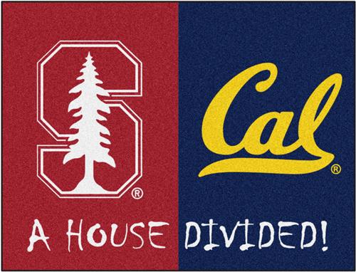 Fan Mats Stanford/UC-Berkeley House Divided Mat