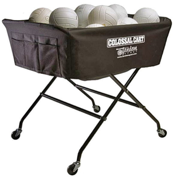 E10970 Tandem Volleyball Colossal Cart Holds 40 Balls