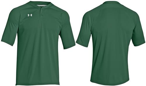 Under Armour Gamer 2 Button Baseball Henley. Decorated in seven days or less.