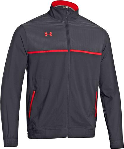 Under Armour Mens AS (Black/Red) Win It Woven Jacket