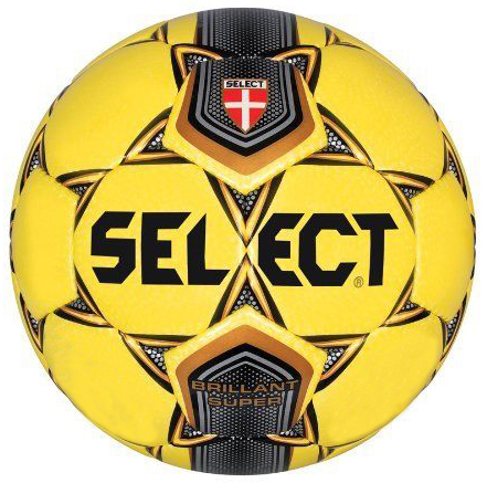 Select Brillant Super Yellow Soccer Ball Closeout