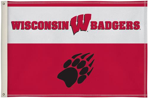 Victory University of Wisconsin Single-Sided Flags