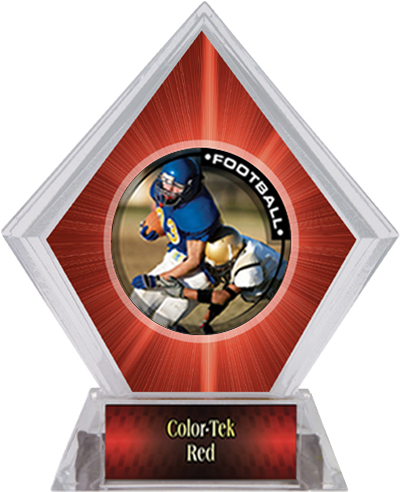 Awards PR2 Football Red Diamond Ice Trophy. Personalization is available on this item.
