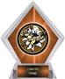 Awards Bust-Out Football Orange Diamond Ice Trophy