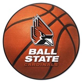 Ball State Cardinals Basketball Mat 27" Round