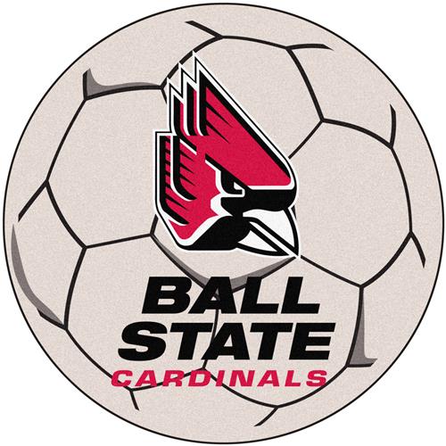 Fan Mats Ball State University Soccer Ball Mat