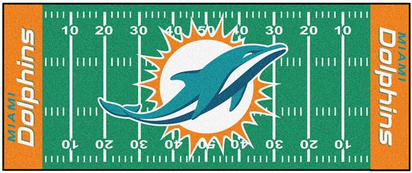 NFL - Miami Dolphins Football Field Runner 30x72