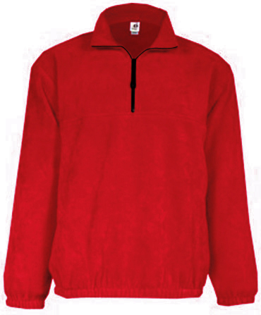 Badger Quarter Zip Polar Fleece Pullovers. Decorated in seven days or less.
